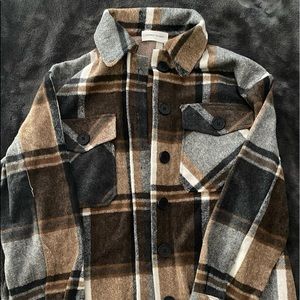 Goodnight Macaroon Oversized Flannel